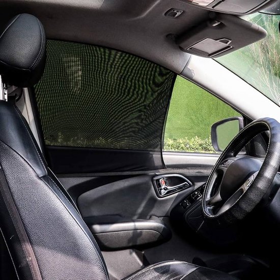Jumada's - Zonnescherm auto - Zonbescherming - Autoruit - Eenvoudige installatie - Geschikt voor alle automerken - 40 x 60 - 90cm - 2 stuks