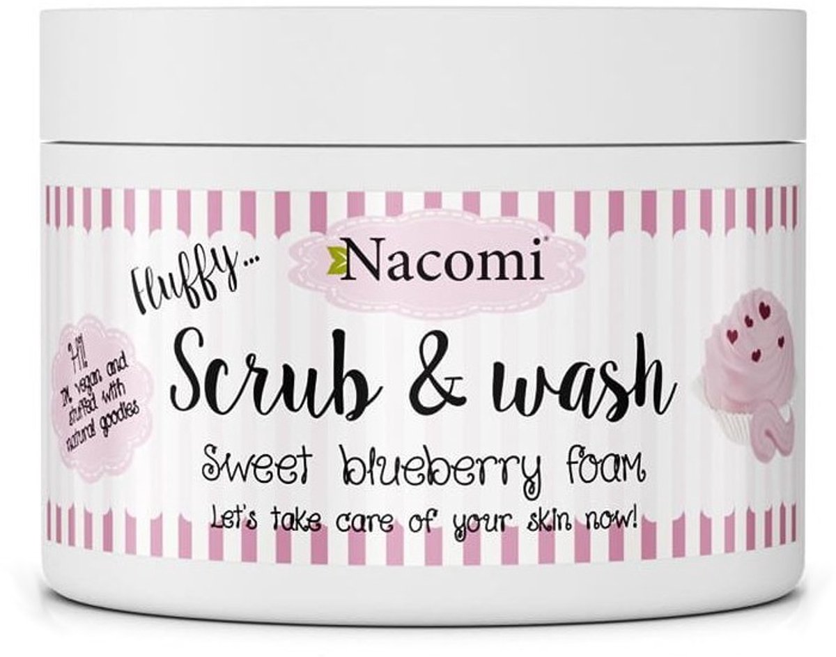 Nacomi - Scrub & Wash Foam Scrub To Body Sweet Blueberry 180Ml