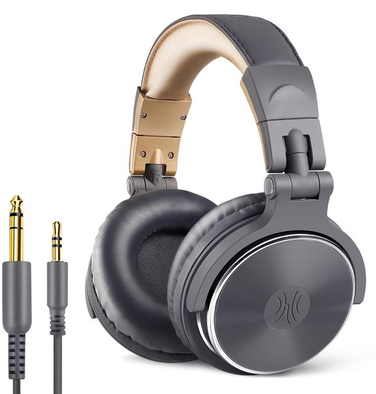 OneOdio Pro 20 Draadloze Hoofdtelefoon Grijs-Goud - OneOdio - €39,99