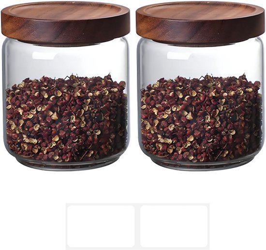 Bonbonniere - 2 laags - 12 x 18 cm - glas - met tekst - voorraadpot - snoeppot | Fun en Feest