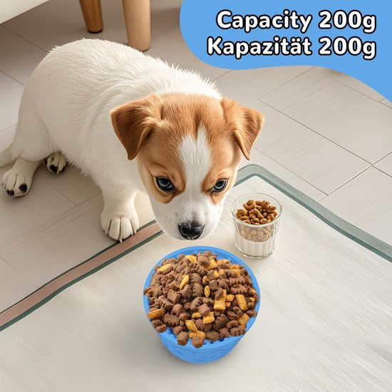 Likkom voor honden, langzame etende likschaal met rolbal