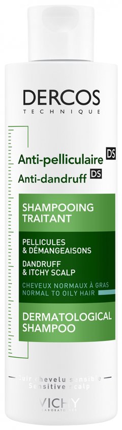 Fles Dercos Anti-pelliculaire shampoo, voor normale tot vette haren.
