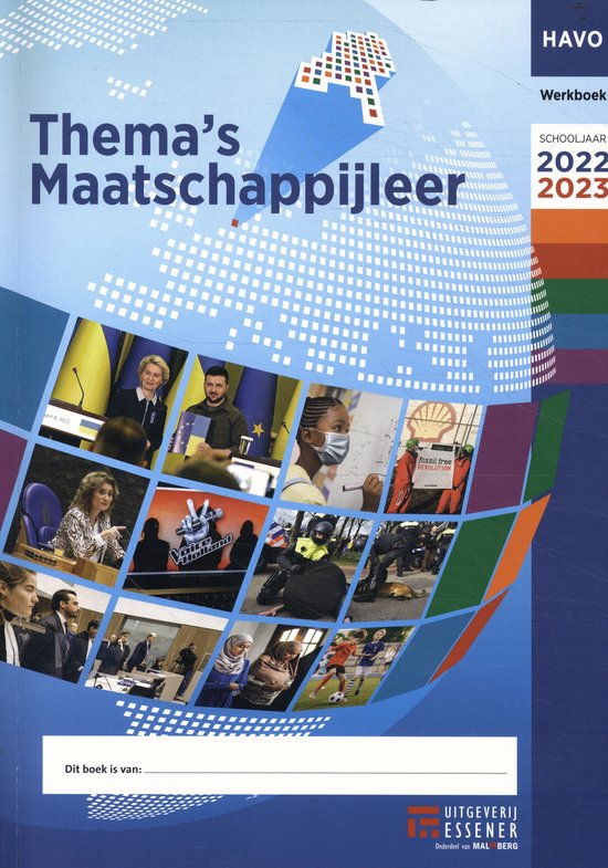 Thema's Maatschappijleer Havo 2022-2023 werkboek - cover