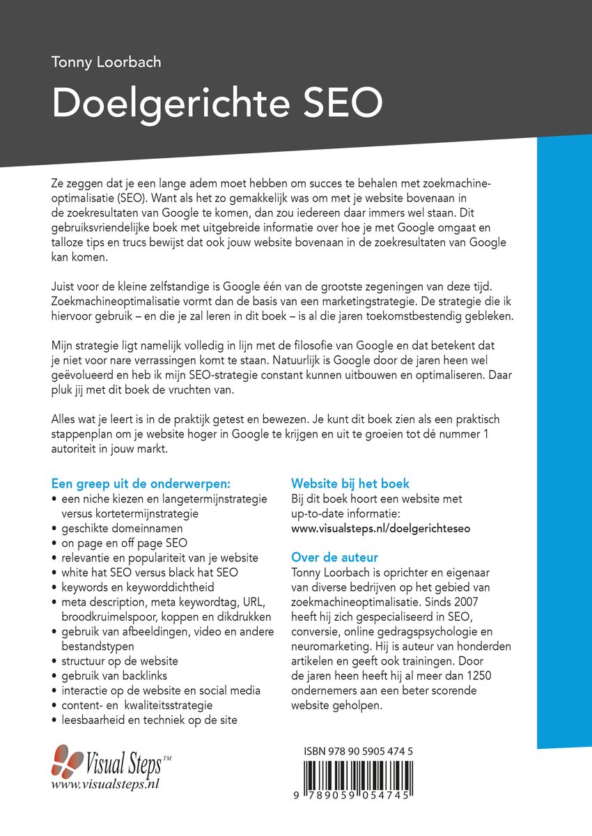 Doelgerichte SEO - back cover