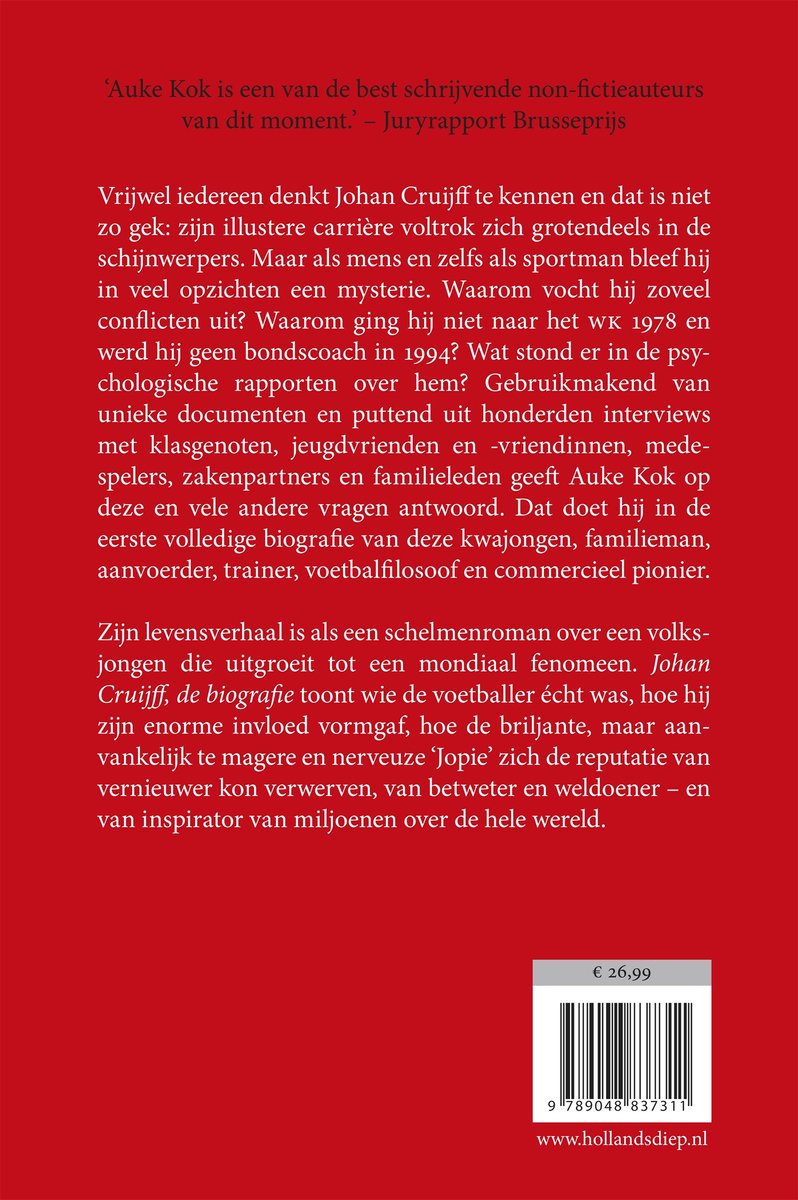 Johan Cruijff - back cover
