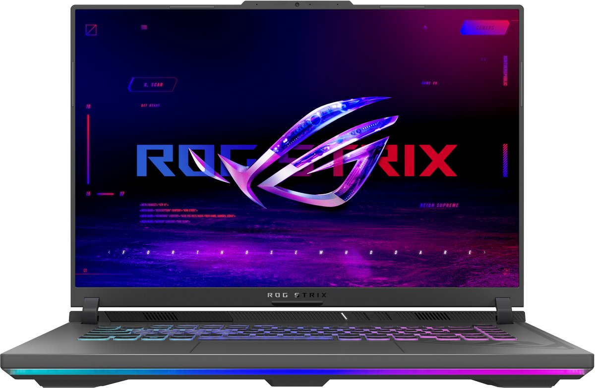 ASUS ROG Strix G16 G614FR-RV014W - Laptop - 16" WUXGA - AMD Ryzen 9 7940HX - NVIDIA GeForce RTX 5070 Ti - 32 GB DDR5 - 2 TB SSD - Windows 11 Home - QWERTY - zwart, grijs — afbeelding 5