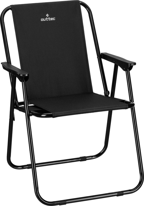 Outtec® Campingstoel - Strandstoel - tot 120kg - Visstoel, Vouwstoel, Tuinstoel, Lichte Campingstoel, Strandstoel
