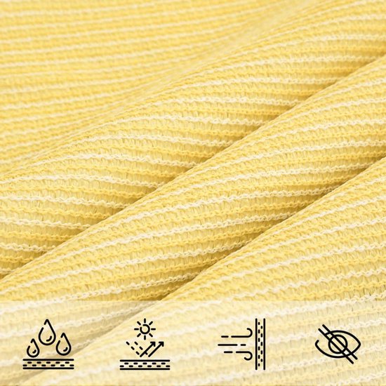 vidaXL Pare-soleil HDPE triangulaire 3,6x3,6x3,6 m beige