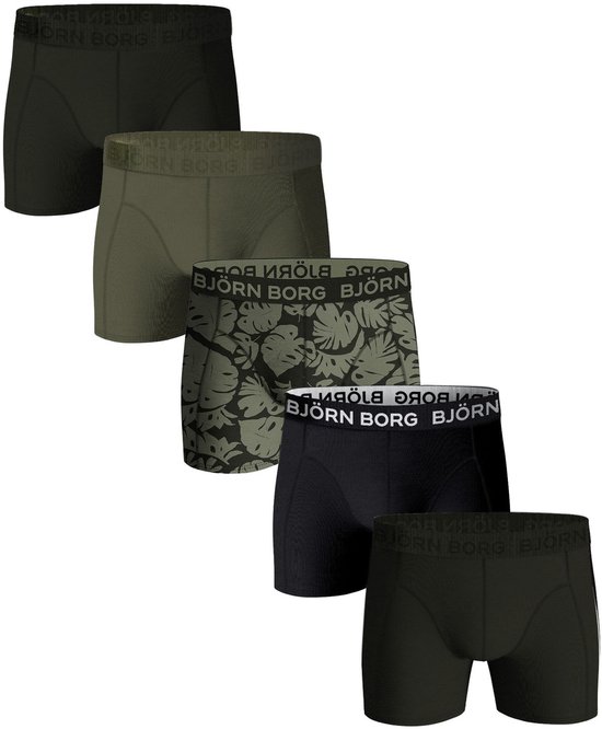 Boxer en Cotton extensible Bjorn Borg Underwear 5p 10004237 MP002 Homme Taille - M