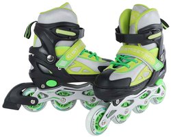 Street Rider Inline Skeelers Groen/Zwart Verstelbaar, Maat 33-36