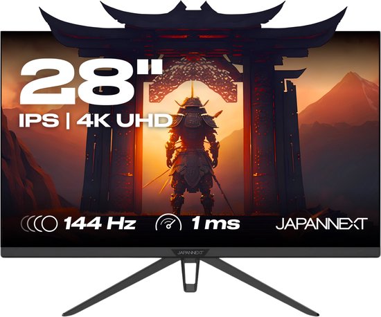 JAPANNEXT Gaming Monitor 28" IPS 4K UHD (3840x2160) 144hz 1ms | JN-280IPS144UHDR