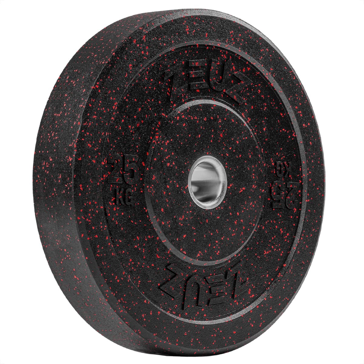 ZEUZ 1 Stuk Halterschijf 25 KG – Gewichten Set – 25kg Bumper Plates voor 50 mm Halter – voor CrossFit & Fitness