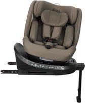 Bol.com Novi Baby® David 3.0 Premium Autostoel - I-Size - 360° draaibaar - Donker Taupe - Geschikt vanaf de geboorte tot 150 cm aanbieding