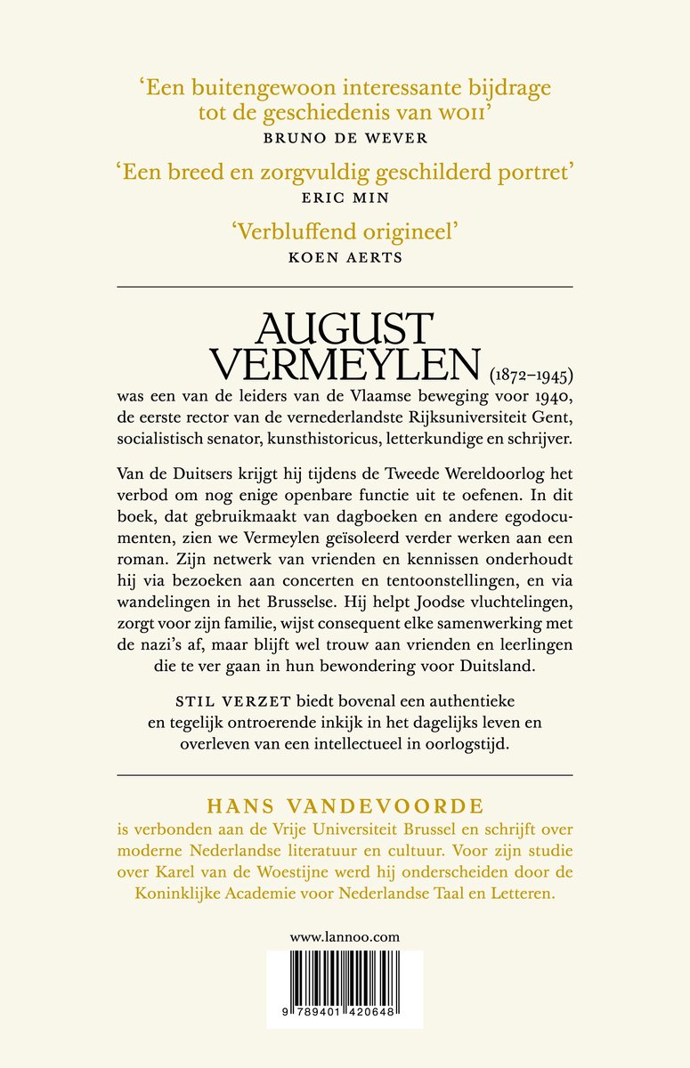 Stil verzet - back cover