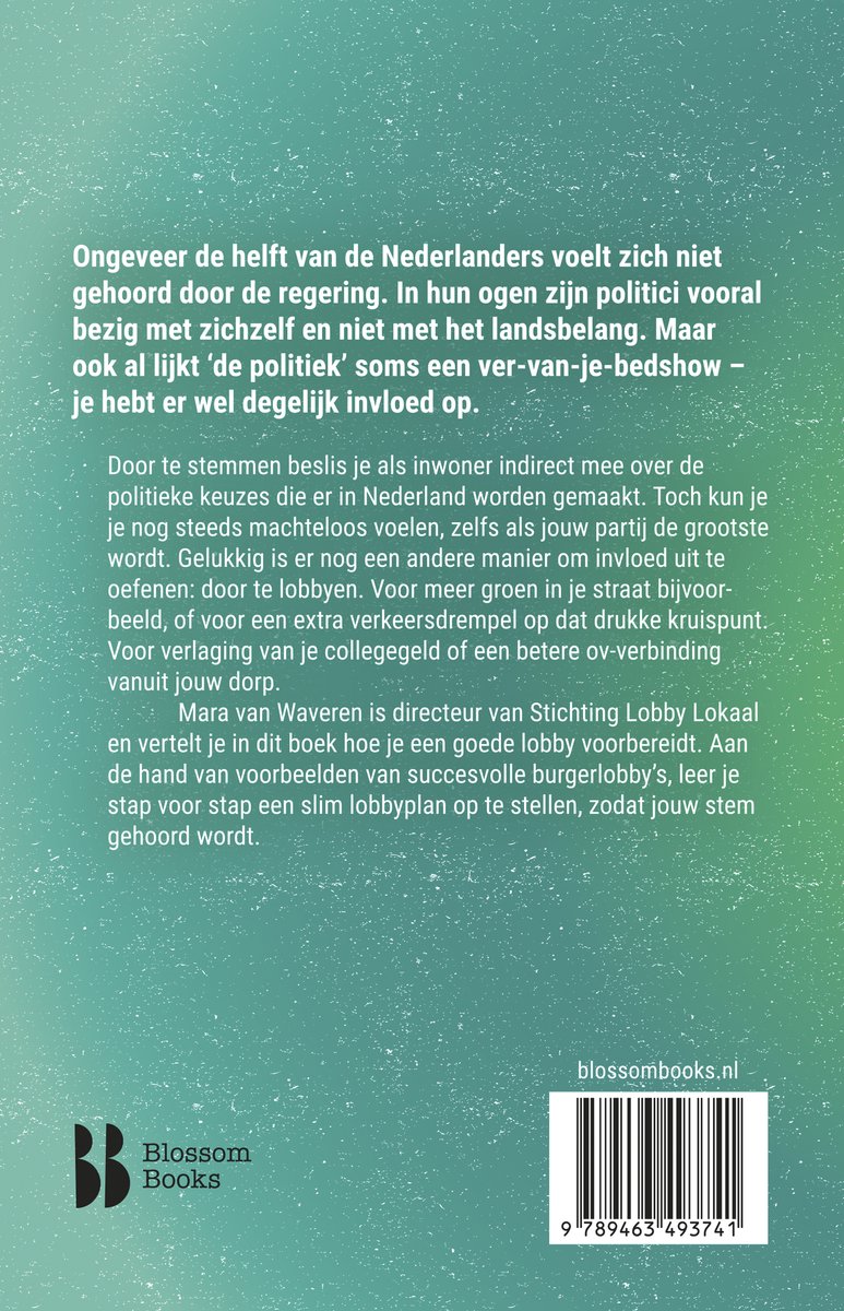 Lobbyen kun je leren - back cover