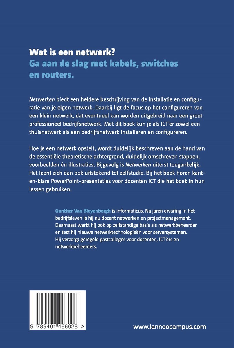 Netwerken - back cover