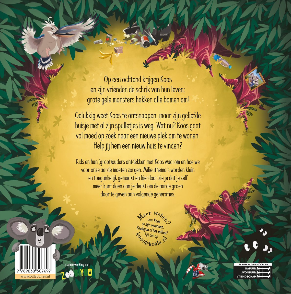 Koos zoekt een huis - back cover