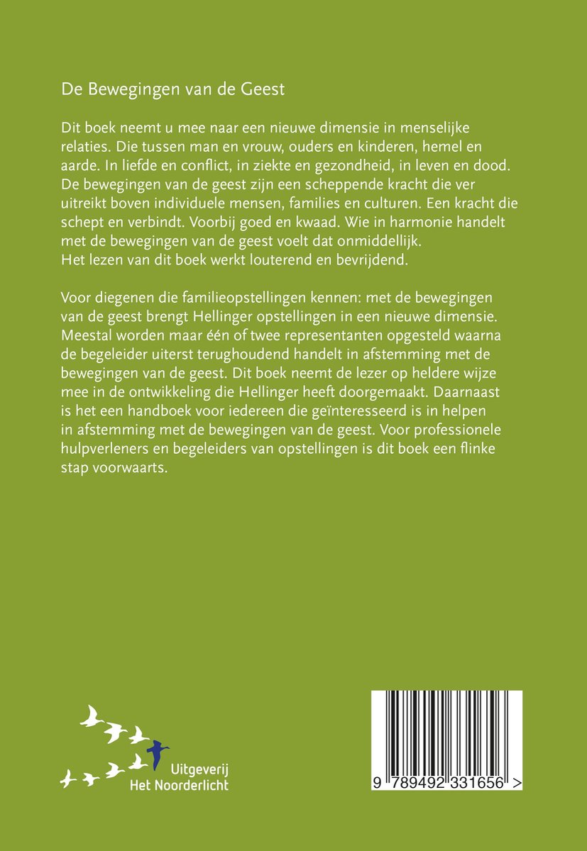 De Bewegingen van de geest - back cover