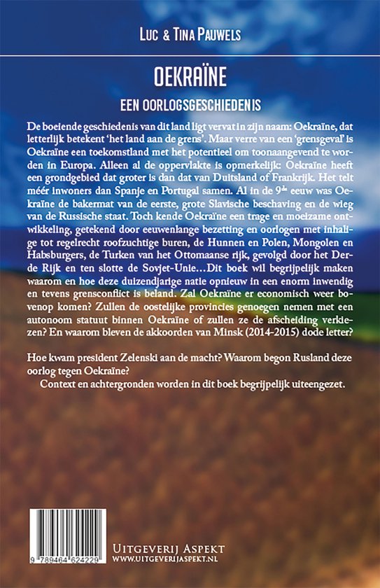 Boekomslag met de titel 'Oekraïne: Een oorlogsgeschiedenis'.