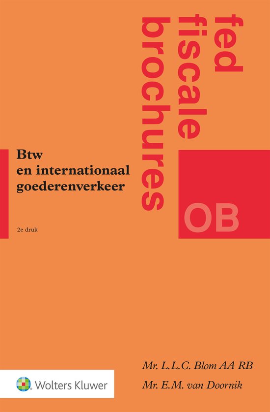 Fed fiscale brochures - Btw en internationaal goederenverkee ... - cover
