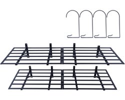 Garage Rekken, 2 Stuks - 183 X 61 Cm - Wandgemonteerd - Tot 726 Kg Draagvermogen - Ideaal voor Werkplaats Of Schuur