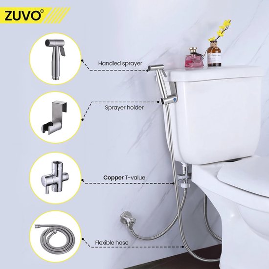 DEANKEJI 2 meter PE telescopische doucheslang, grijs, veerslang, toilet bidet, interface spiraalslang, voor keuken, badkamer, hotel