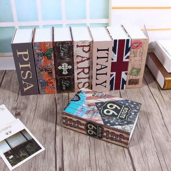 Storage Book Safe Storage Box Dictionary Secret Safe Tin with