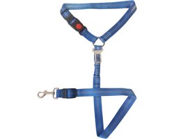 Rieba® Autogordel Hond - Hondengordel - Hondenriem - Riem Hond - Honden autogordel -Veiligheidsgordel Hond - Autoriem Hond - Blauw