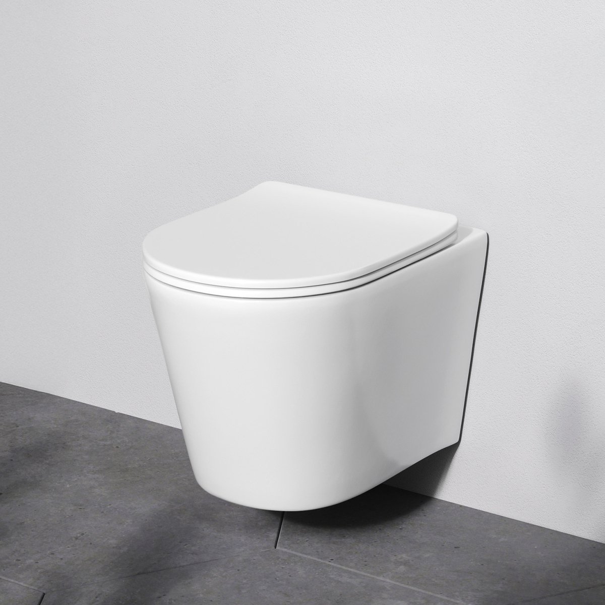 AM.PM Spike - Hangtoilet - Softclose Toiletbril - Randloos diepspoel - Glans Wit - WC Pot
