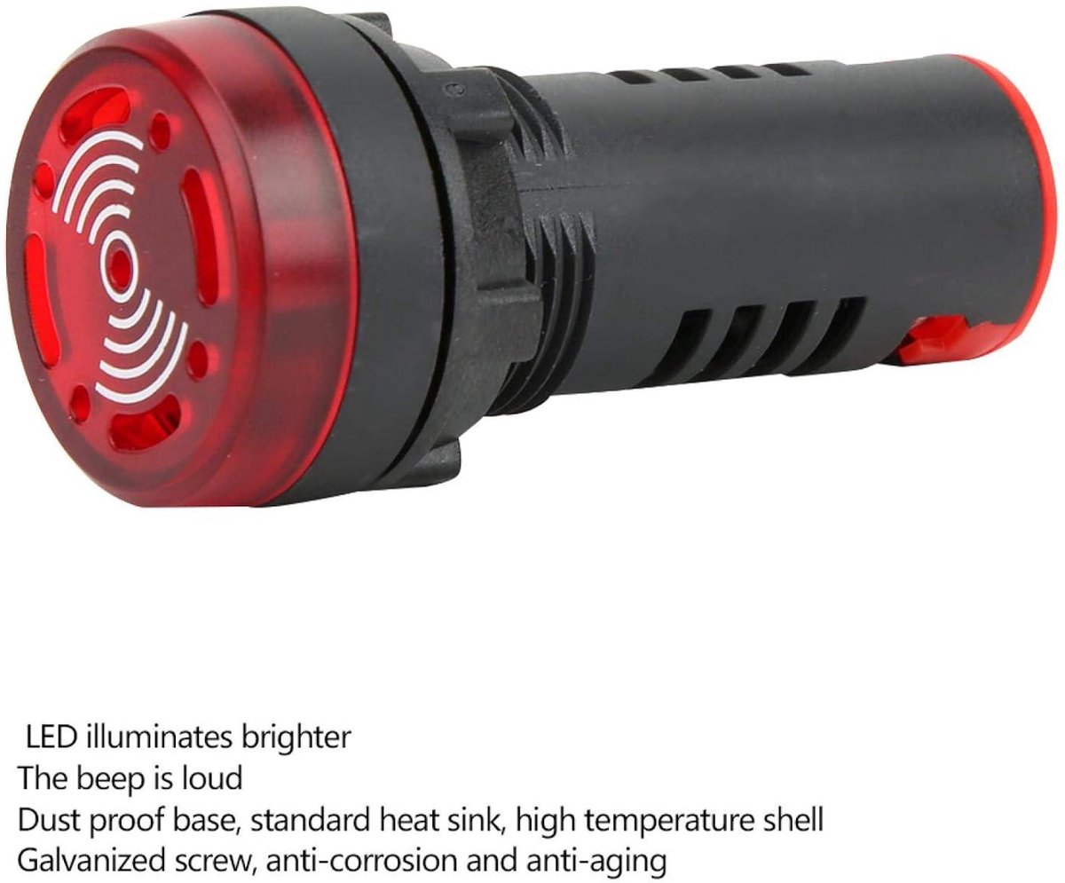 10 stuks rode hoorbare alarmindicator 24V 20mA LED-zoemer AD16 22SM LED