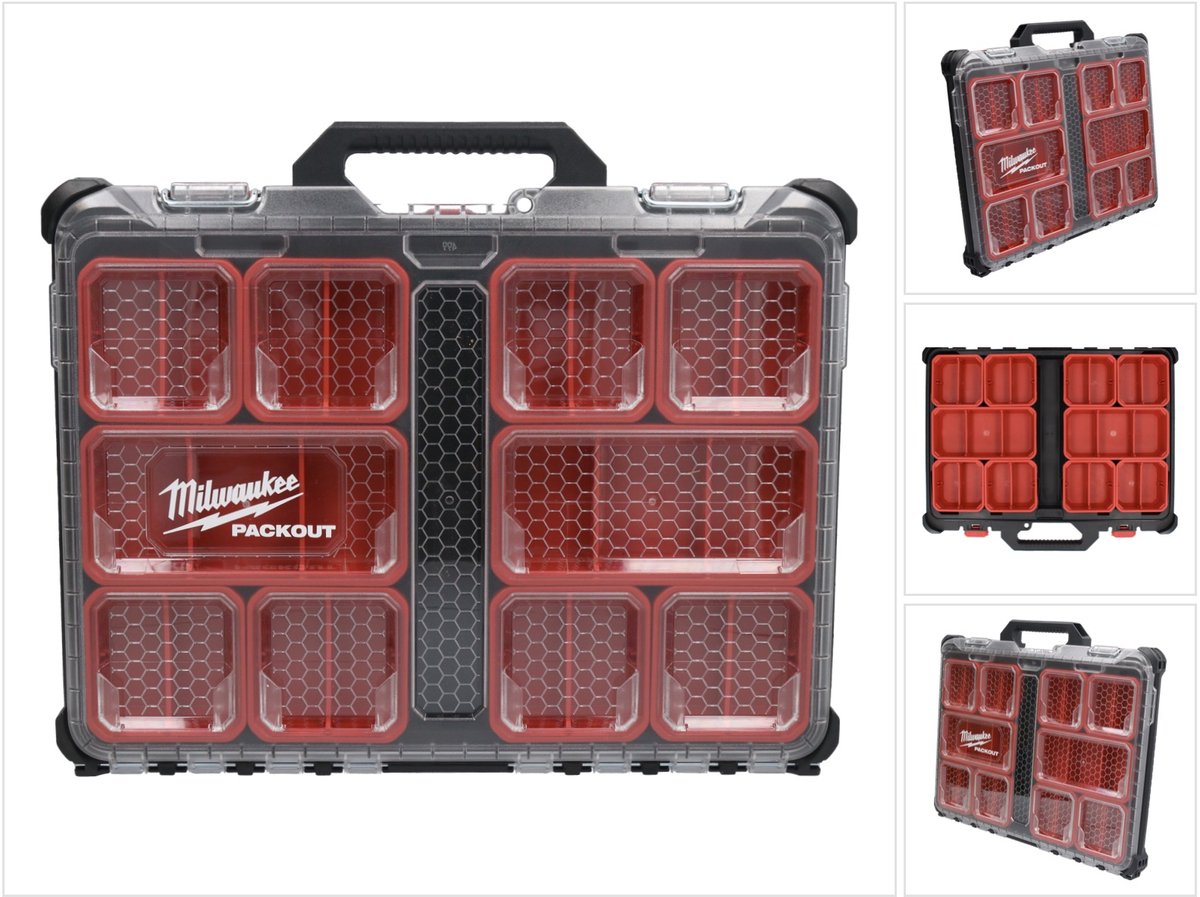 Milwaukee 4932471064 Packout Slim Organizer - 500 x 380 x 65mm