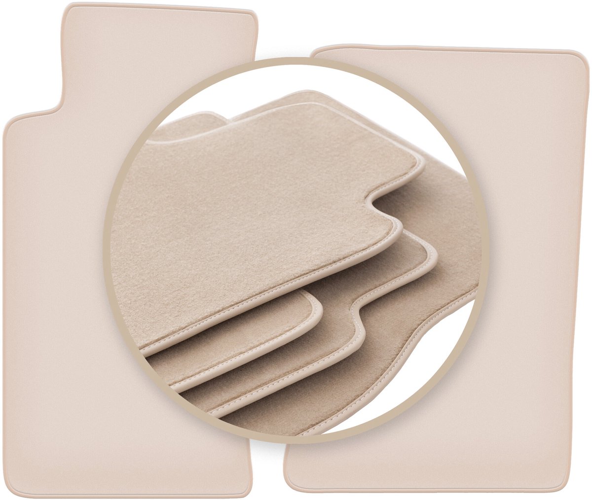 PREMIUM beige matten voor: Mazda MX-5 II NB cabriolet 1998-2005
