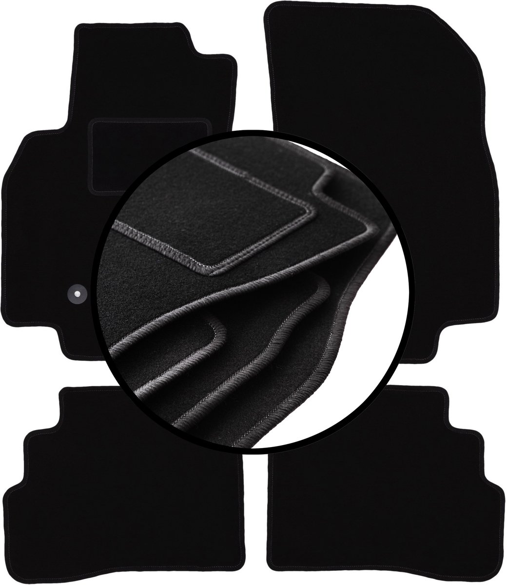 Complete set veloursmatten voor: Opel Karl hatchback (2015-)