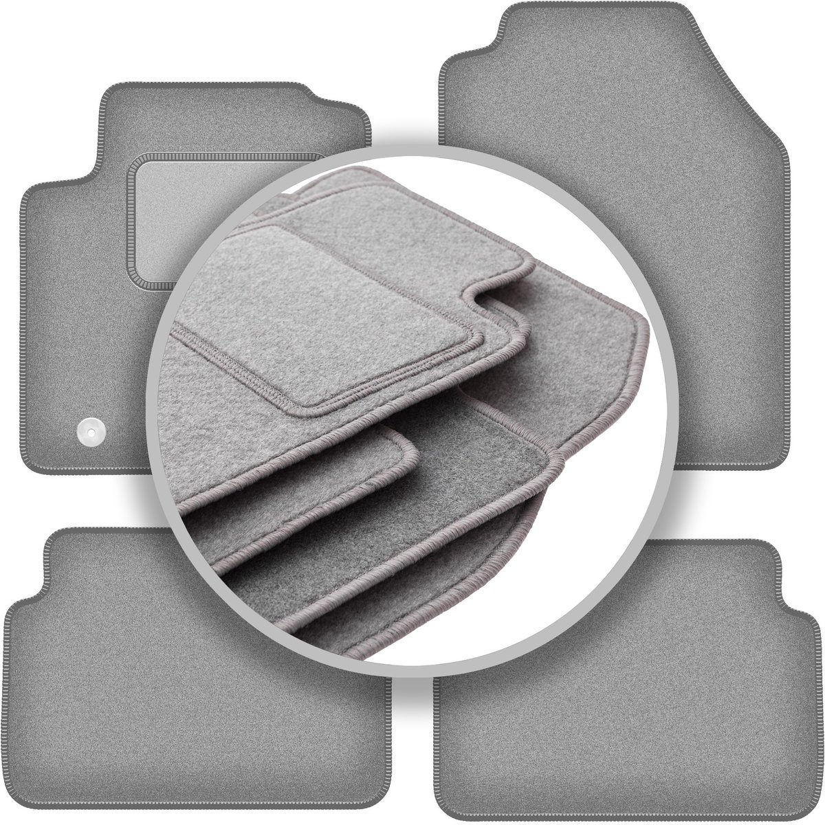 Grijze automatten voor: Ford Focus MK1 FL hatchback, sedan, stationwagen (2001-2004)