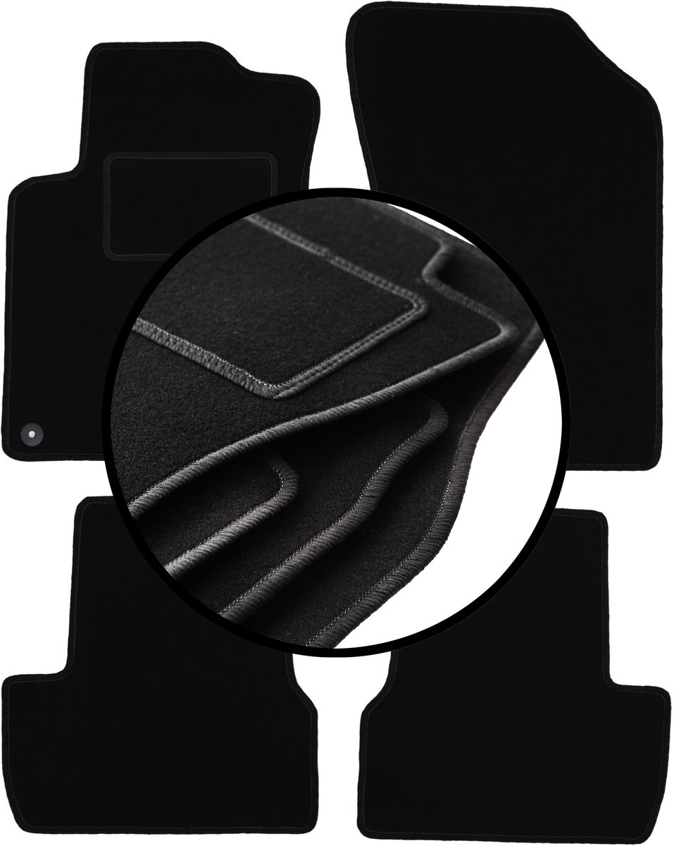 Complete set veloursmatten voor: Citroen DS3 hatchback (2009-2016)