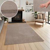 Tapis lavable Flycarpets - Malaga Taupe 140 X 200 CM