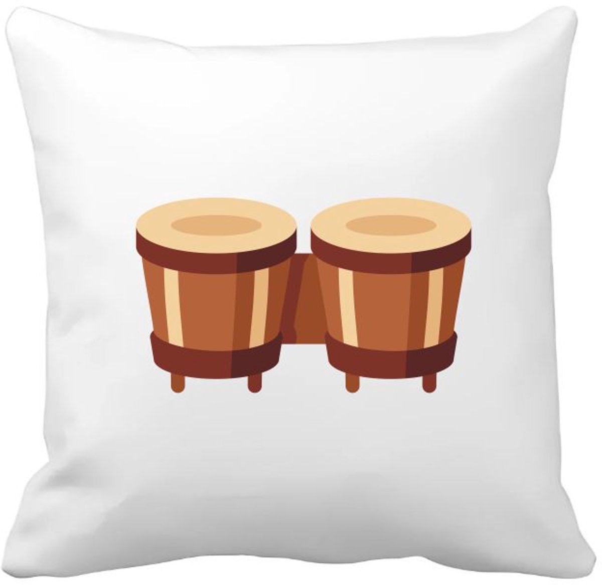 Akyol drumset Kussen hoes - Drum - dieren liefhebbers - trommel - muziek - muzikant - slaginstrument - 40 bij 40 cm Multicolor