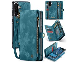 Caseme Hoesje geschikt voor Samsung Galaxy A56 - Luxe Leren Portemonnee Hoesje - Blauw
