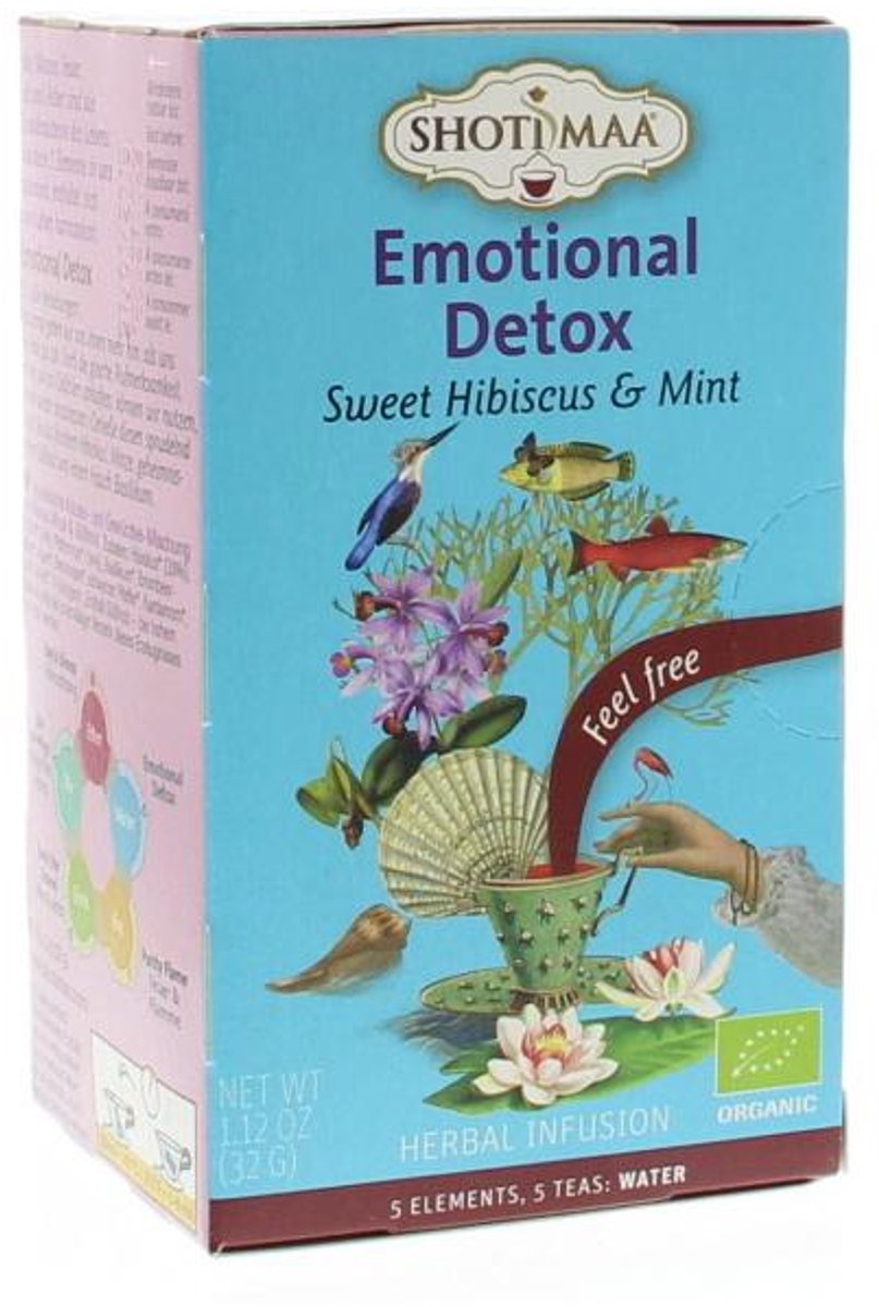 Shoti Maa Emotional detox thee hibiscus & munt BIO - 32 - Biologische kruiden