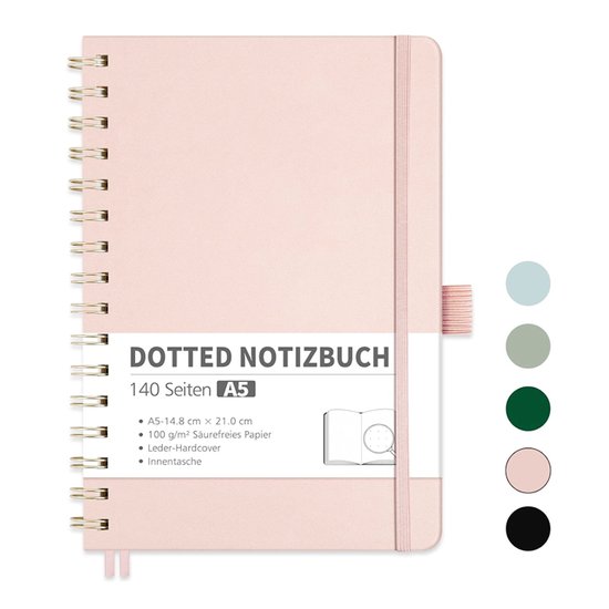 bullet journal met spiraal A5 bloemen
