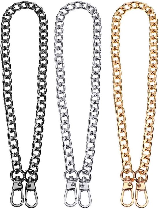 Kettingriem Stoffen tas Tasriemen Schouderbanden Dameshandtas Vervangende schouderbanden Accessoires met gedeeltelijk verstelbare heupriem Vervangende riem (Color : Zwart, Size : Gold hardware Kettingriem Stoffen tas Tasriemen Schouderbanden Dameshandtas Vervangende schouderbanden Accessoires met gedeeltelijk verstelbare heupriem Vervangende riem (Color : Zwart, Size : Gold hardware