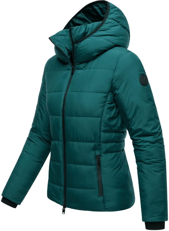 Marikoo Radaa veste d'hiver courte rembourrée pour femme - Evergreen - S