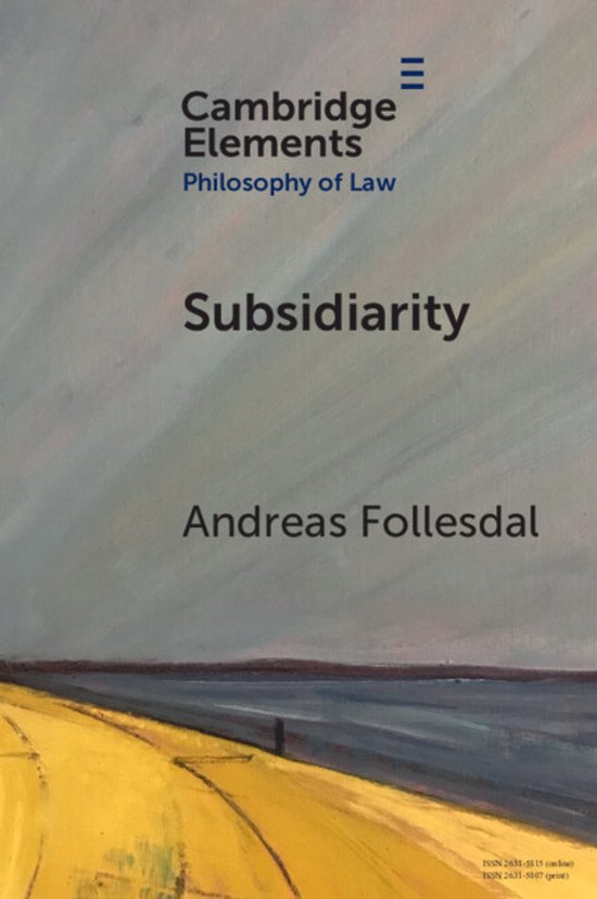 Elements in Philosophy of Law- Subsidiarity - cover