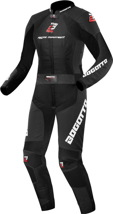 Combinaison moto 2 pièces Zwart Bogotto Losail pour femme - Taille 42 - Combinaison de course