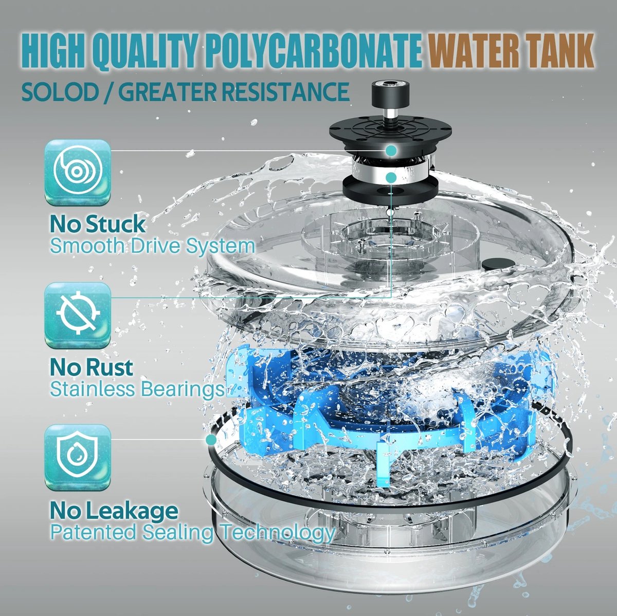 Afbeelding 3 van V2 Water Roeitrainer - Opklapbaar - Roeimachine met 10 weerstanden - Roeiapparaat voor thuis - Bluetooth - Verstelbaar - Water weerstand - 95% Voorgemonteerd