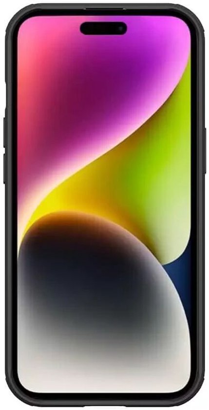 Nillkin CamShield Case pour Apple iPhone 15 - Coque arrière avec curseur d'appareil photo Zwart