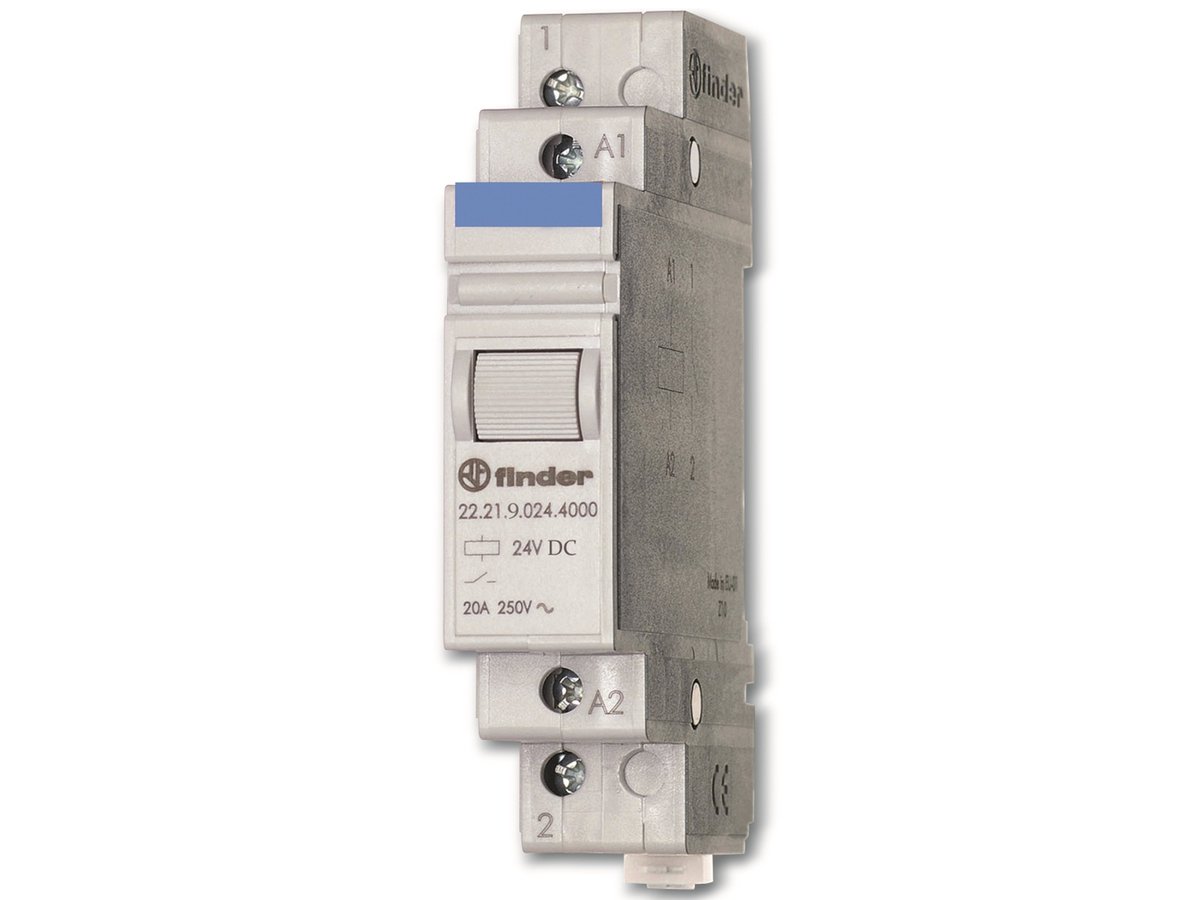 Finder 22.21.9.012.4000 Industrieel relais Nominale spanning: 12 V/DC Schakelstroom (max.): 20 A 1x NO 1 stuk(s)