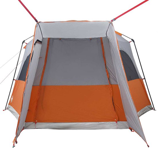 vidaXL - Autotent - 4-persoons - waterdicht - grijs - en - oranje van Vidaxl — afbeelding 5