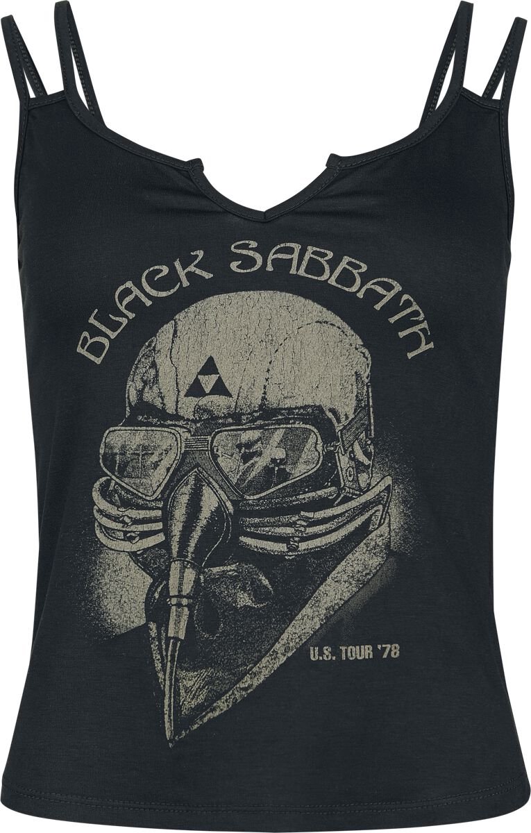 Black Sabbath US Tour 78 Dames Top - zwart - XXL