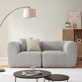 Bol.com 2-Zitsbank Hurvas modulaire bank 216x108x76 cm grijs [en.casa] aanbieding